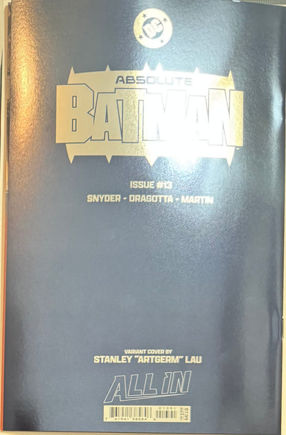 Absolute Batman #13 - 1st Print, Cover F Stanley Artgerm Lau Foil Variant