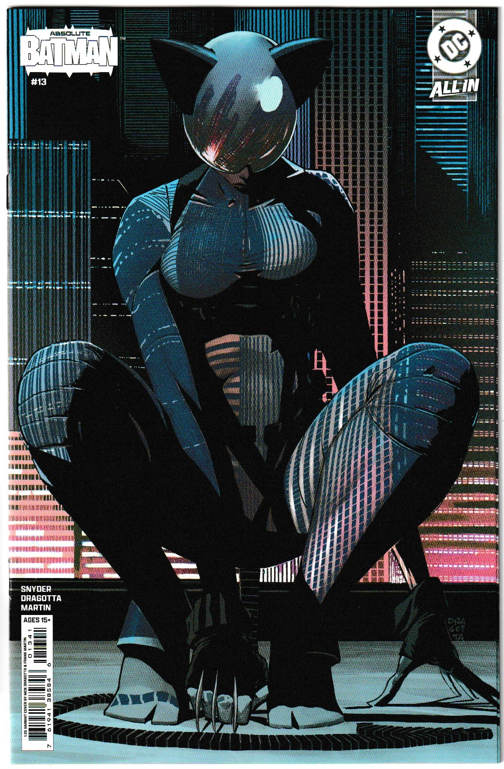 Absolute Batman #13 - 1st Print, Cover H Inc 1:25 Nick Dragotta Stealth Mode Card Stock Variant
