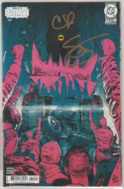 Absolute Batman #14 1st Print Cvr D Inc 1:25 Clay Mann & Seth Mann Card Stock Var (DC Comics 2025) [SIGNED BY CLAY MANN & SCOTT SNYDER]