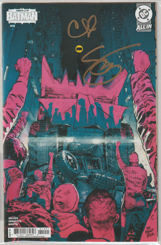 Absolute Batman #14 1st Print Cvr D Inc 1:25 Clay Mann & Seth Mann Card Stock Var (DC Comics 2025) [SIGNED BY CLAY MANN & SCOTT SNYDER]