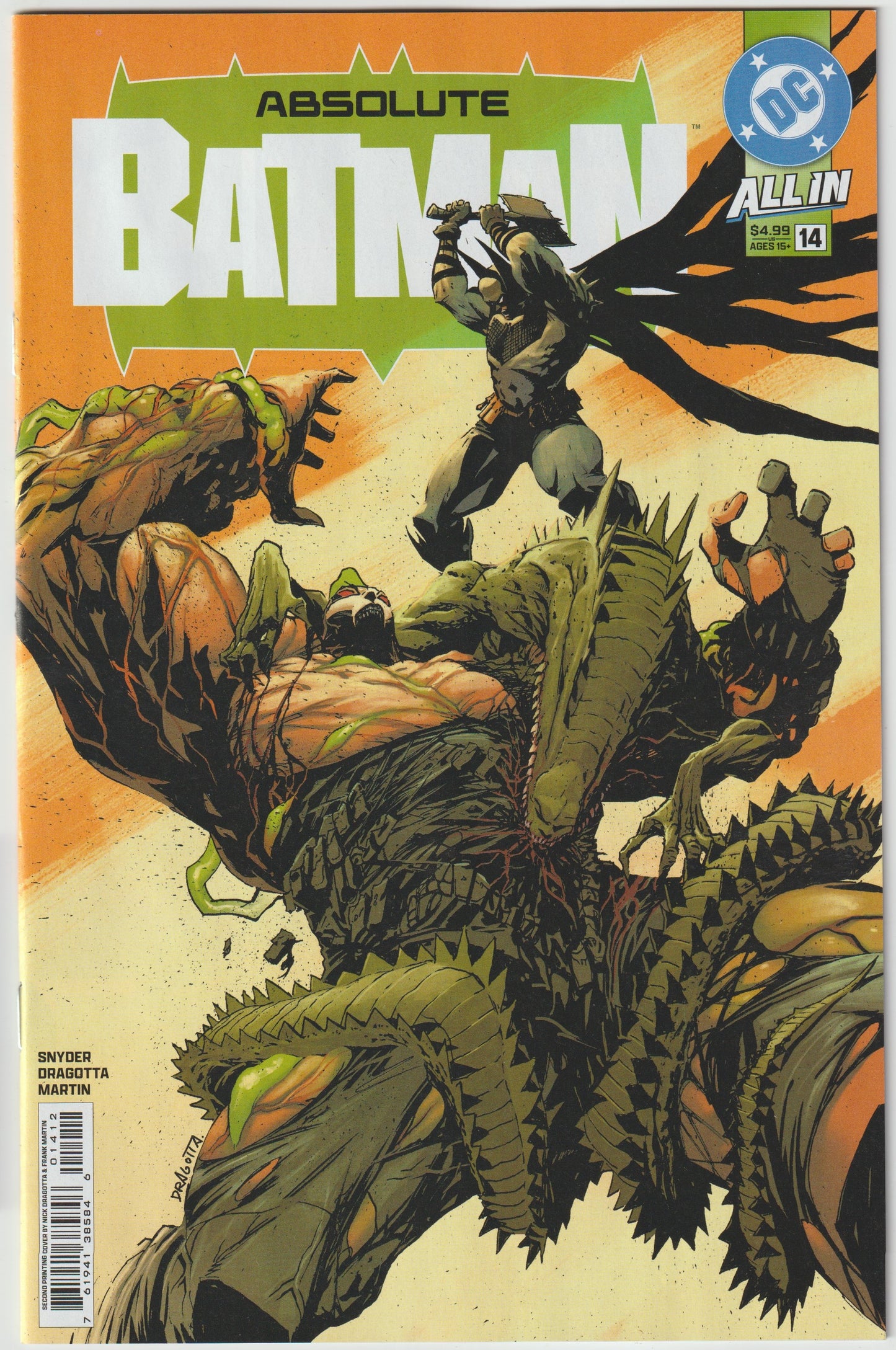 ABSOLUTE BATMAN #14 (1st Print & More) [SIGNED BY SCOTT SNYDER & NICK DRAGOTTA]