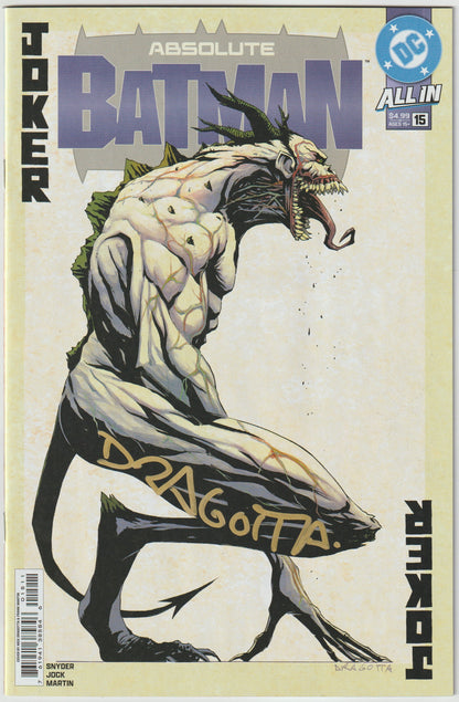 ABSOLUTE BATMAN #15 (1st Print & More) [SIGNED BY SCOTT SNYDER & NICK DRAGOTTA]