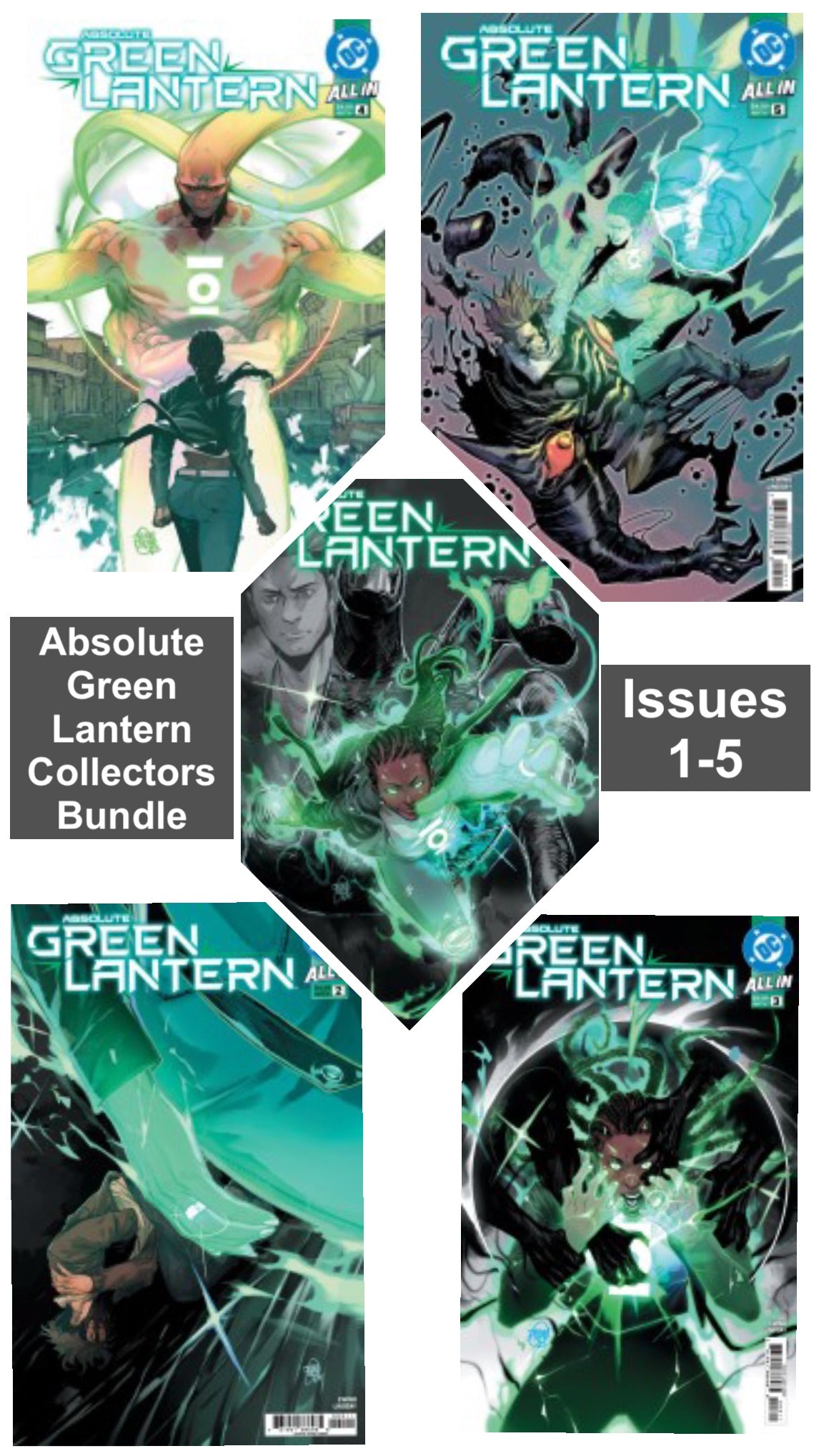 ABSOLUTE GREEN LANTERNS COLLECTORS  BUNDLE #1 (5 Book Bundle)