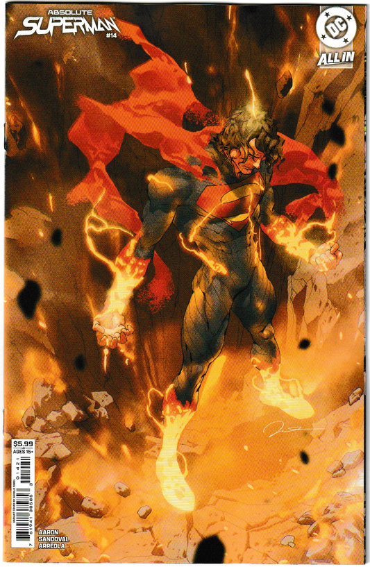 Absolute Superman #14 (1st Print, Cover B Gerald Parel Card Stock Variant)