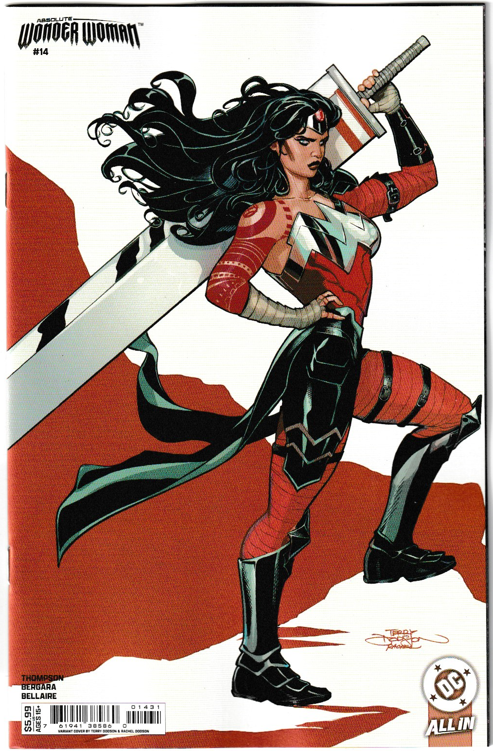 Absolute Wonder Woman #14 (1st Print) Cover C Terry and Rachel  Dodson Card Stock Variant