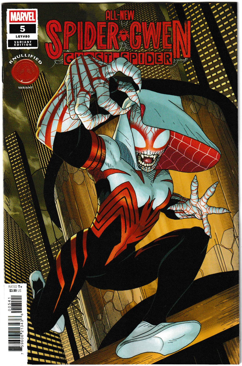 ALL-NEW SPIDER-GWEN: THE GHOST-SPIDER #5 SALVADOR LARROCA KNULLIFIED VARIANT
