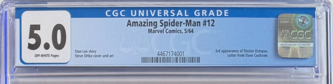 Amazing Spider-Man #12 (CGC 5.0, Off-White Pages)