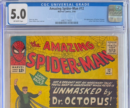 Amazing Spider-Man #12 (CGC 5.0, Off-White Pages)