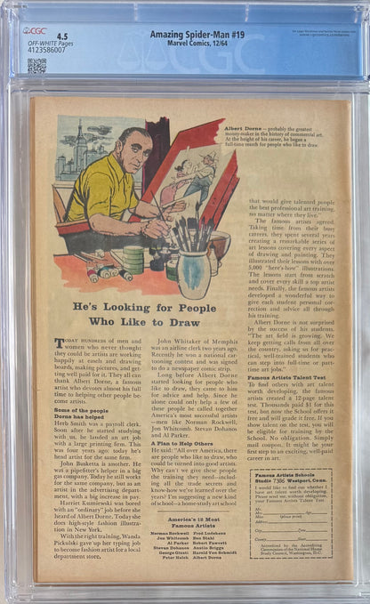 Amazing Spider-Man #19 (CGC 4.5, Off-White Pages)