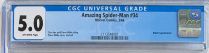 Amazing Spider-Man #34 (CGC 5.0, Off-White Pages)