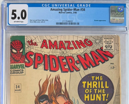 Amazing Spider-Man #34 (CGC 5.0, Off-White Pages)