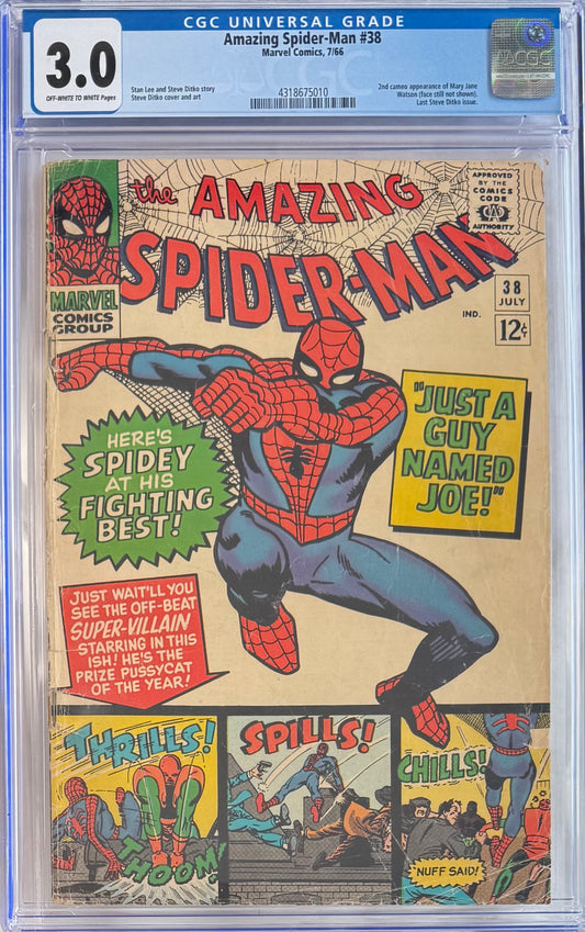 Amazing Spider-Man #38 (CGC 3.0, Off-White Pages)