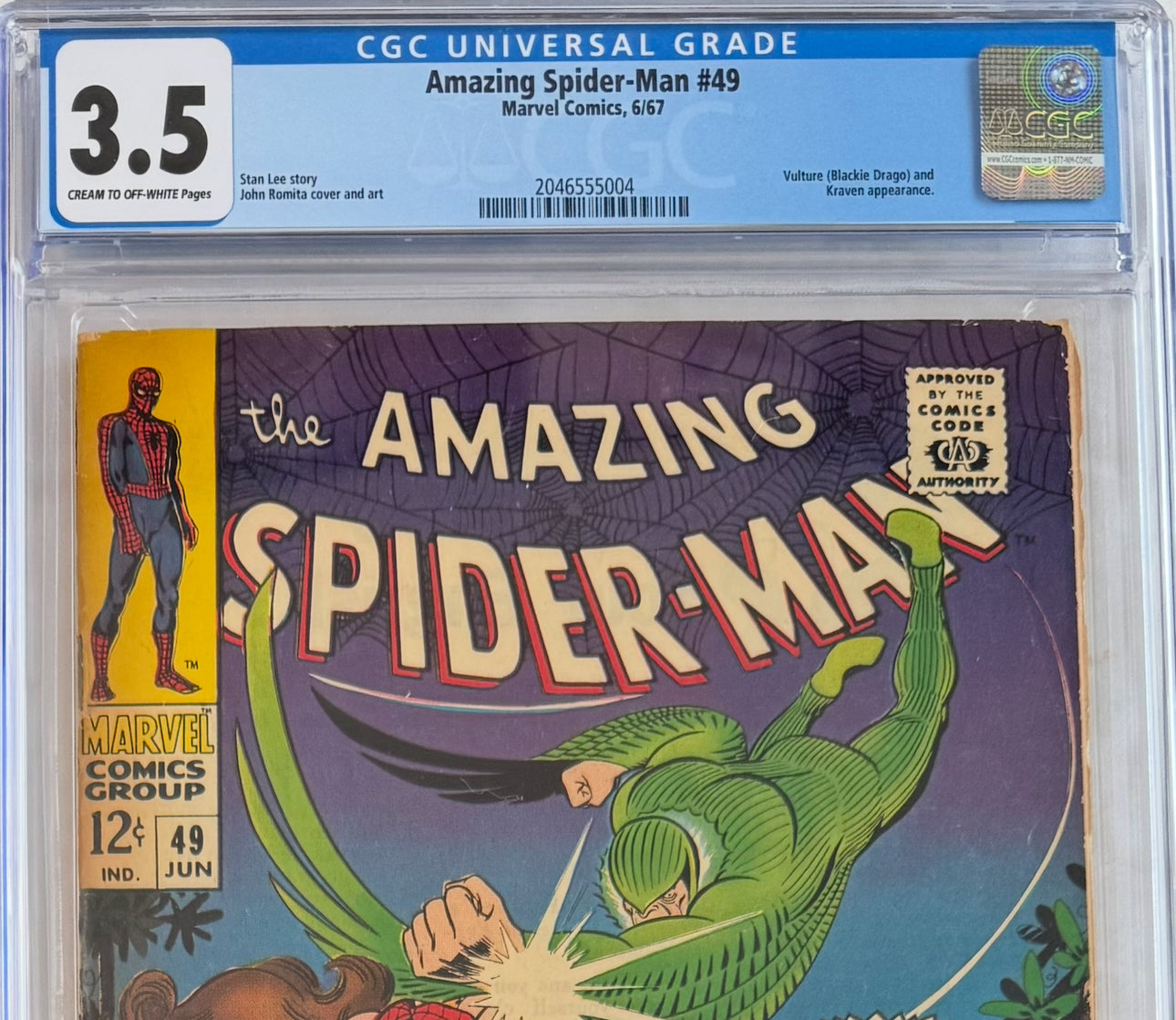 Amazing Spider-Man #49 (CGC 3.5, Off-White Pages)