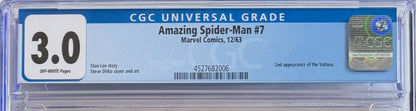 Amazing Spider-Man #7 (CGC 3.0, Off-White Pages)