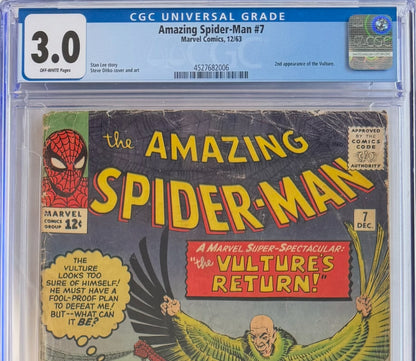 Amazing Spider-Man #7 (CGC 3.0, Off-White Pages)