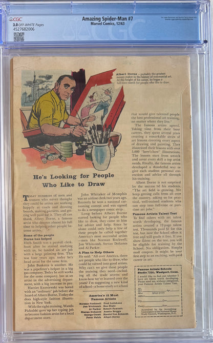 Amazing Spider-Man #7 (CGC 3.0, Off-White Pages)