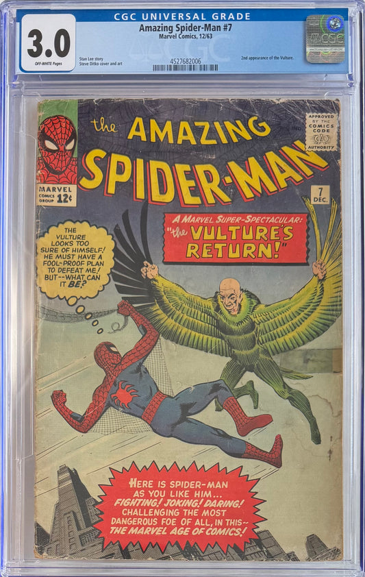 Amazing Spider-Man #7 (CGC 3.0, Off-White Pages)