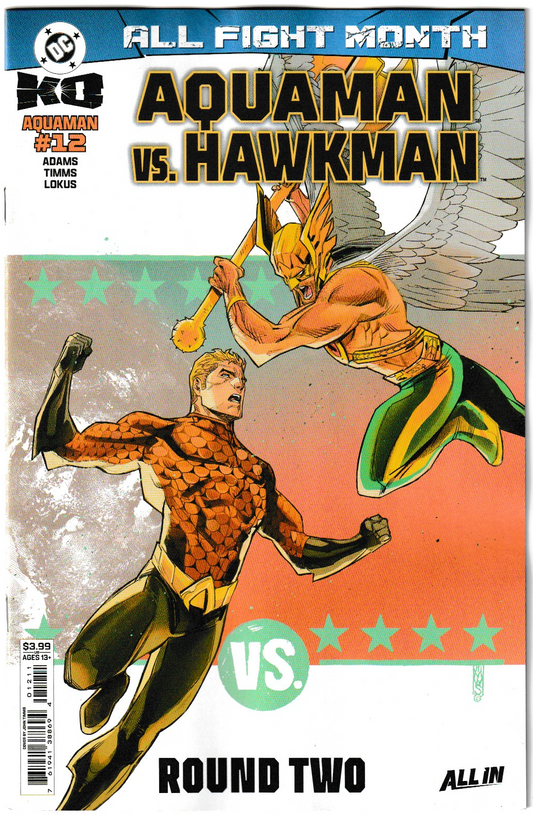 AQUAMAN #12 Cvr A John Timms (DC K.O. Tie In) Aquaman vs Hawkman