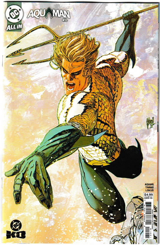 AQUAMAN #12 Cvr B Guillem March Card Stock Var (DC K.O.  Tie In) Aquaman vs. Hawkman