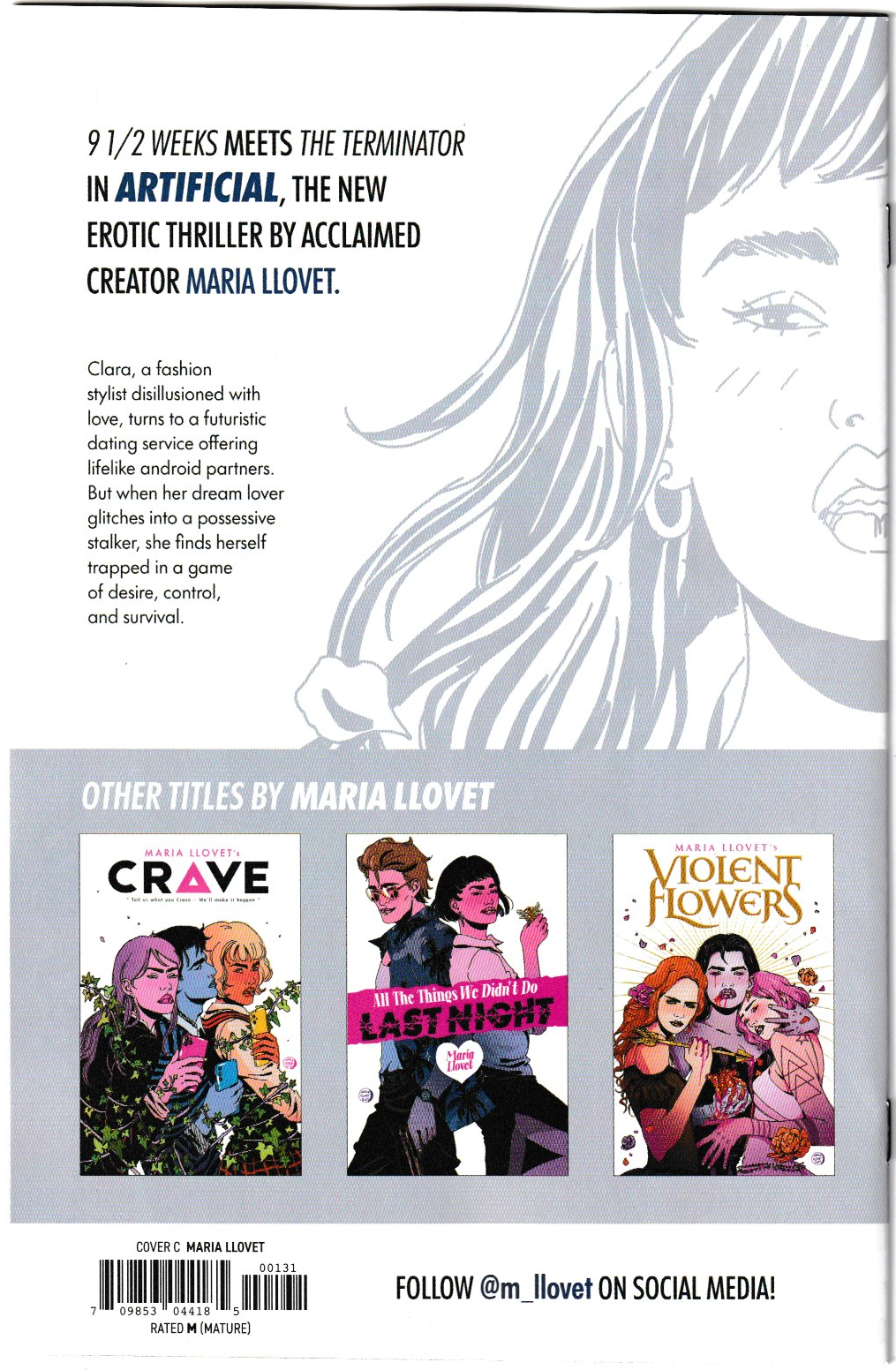 Artificial #1 (of 4) Cover C Maria Llovet Spicy Variant (MR) Image Comics 2025 (NM/NM+)