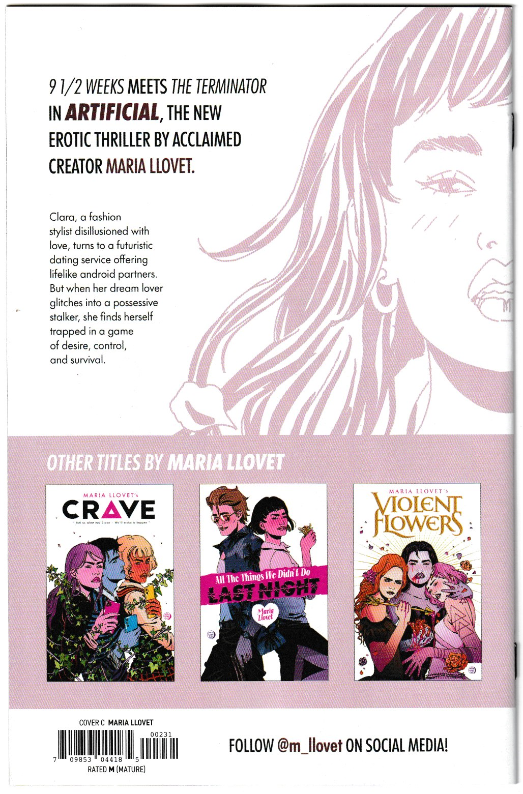 Artificial #2 (of 4) Cover C Maria Llovet Spicy Variant (MatureReaders) Image Comics 2025