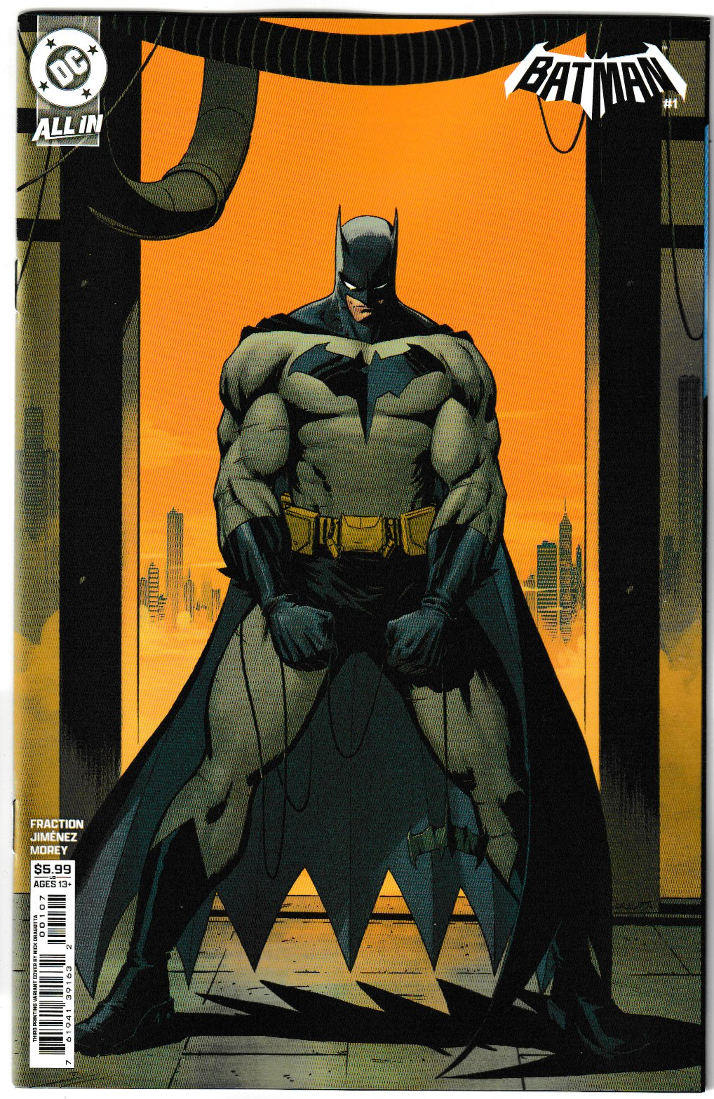 Batman #1 Cover B (Nick Dragotta) 3rd Print DC Comics 2025