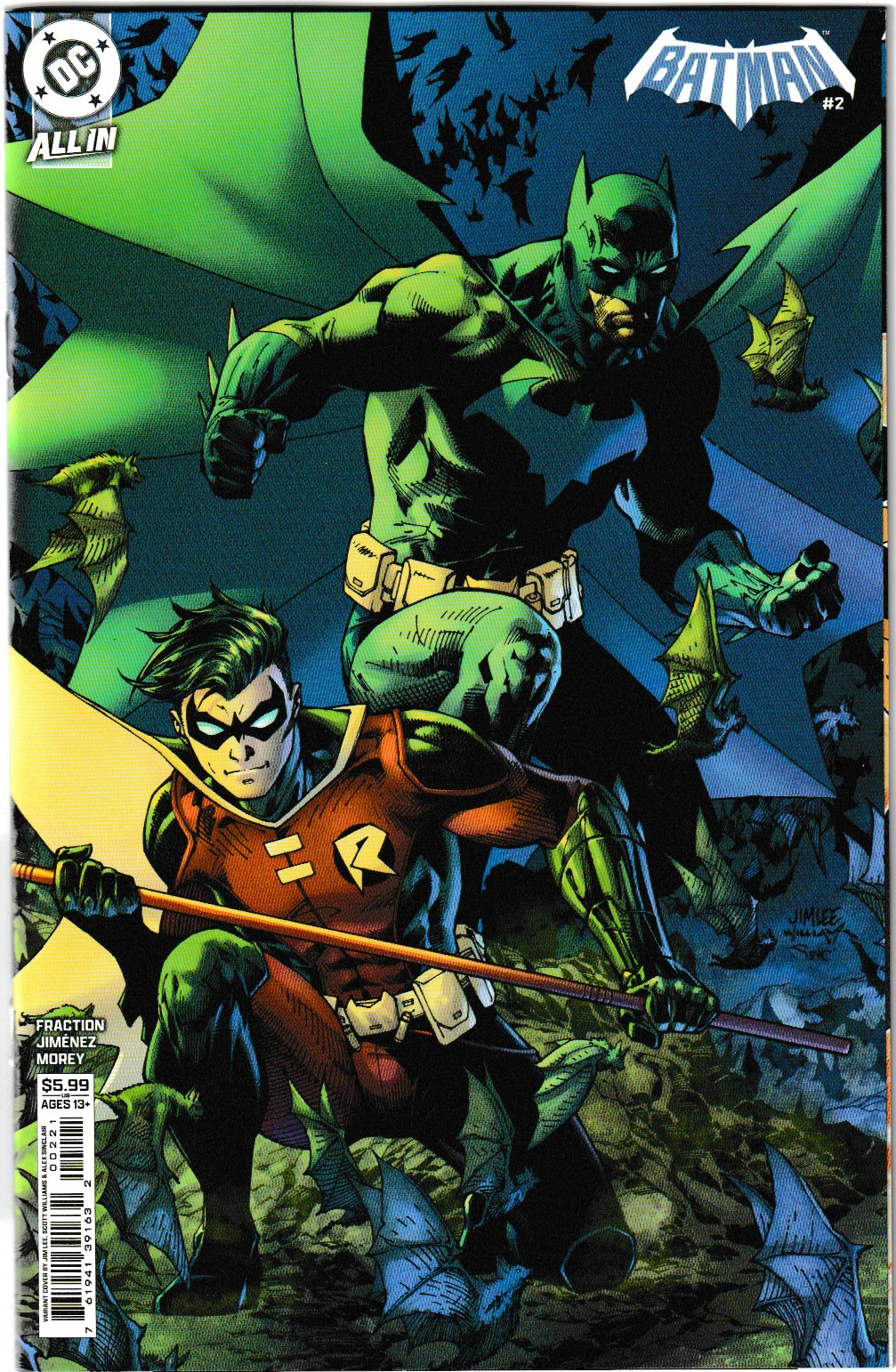 Batman #2 Cover Cover B Jim Lee Card Stock Variant DC Comics 2025
