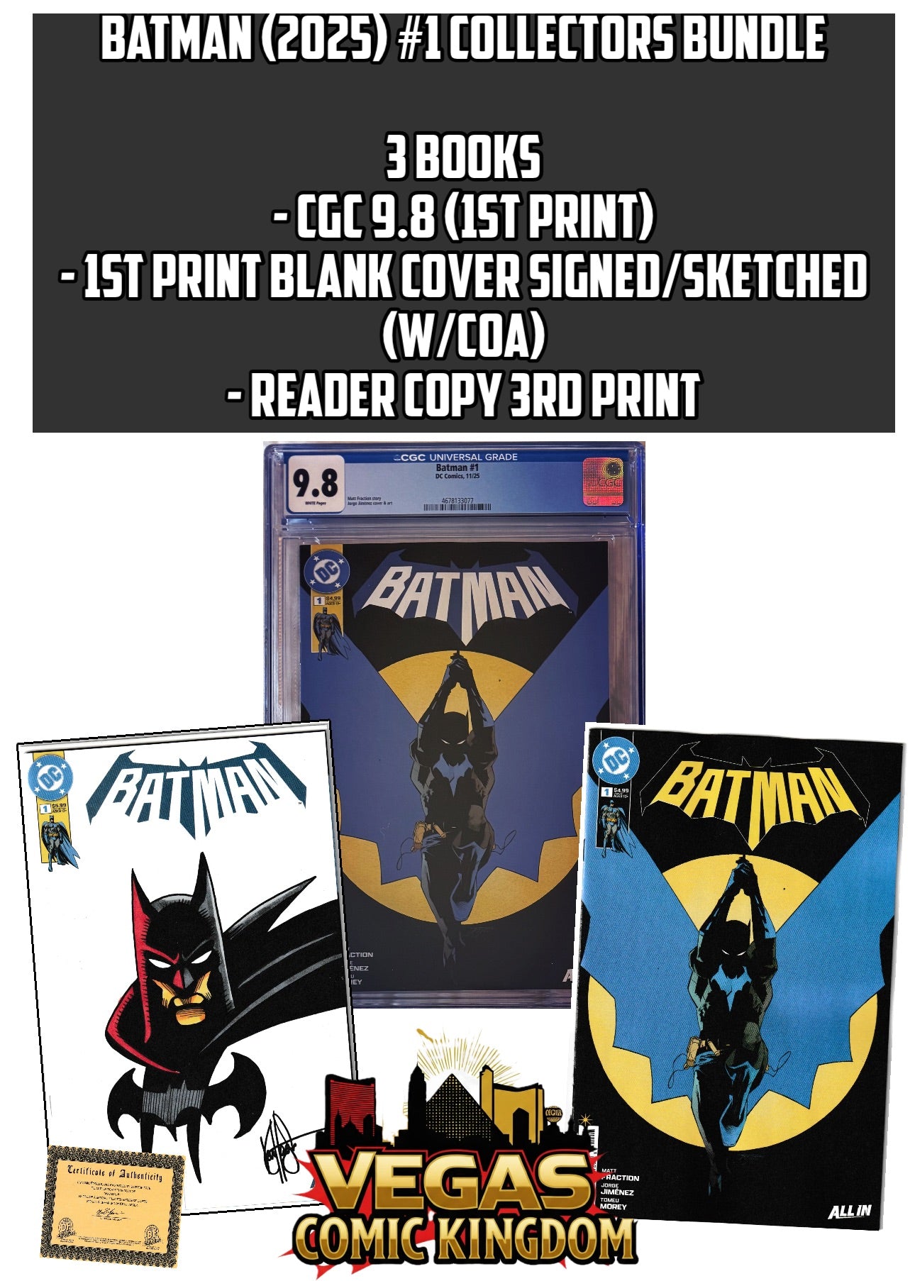 Batman (2025) #1 Collector's Bundle [3 Book Bundle]