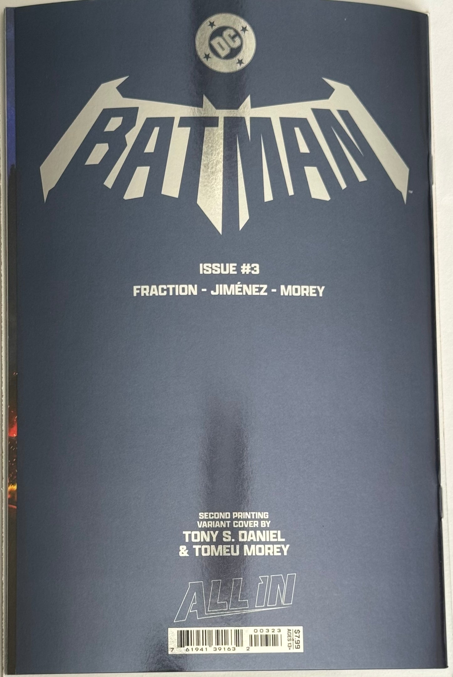 BATMAN #3 Second Printing Cvr C Tony S Daniel FOIL Var (2nd Print)
