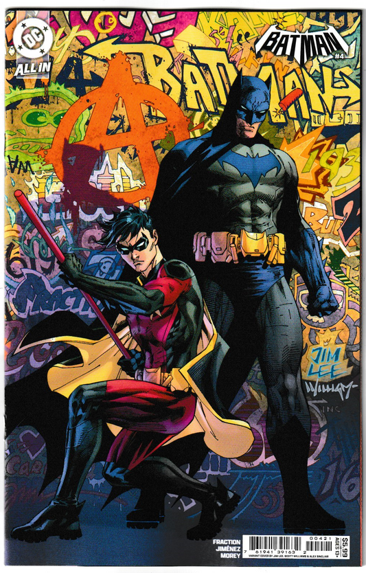 Batman #4 Cover B (Jim Lee) 1st Print Card Stock Variant DC Comics 2025