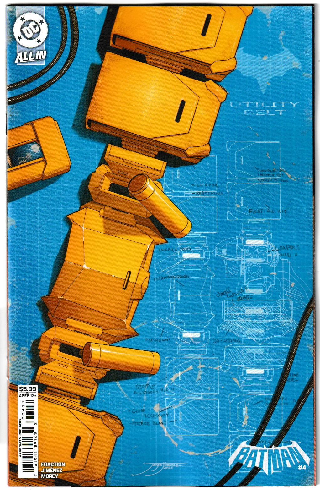 Batman #4 Cover E (Jorge Jimenez Bat-Gadget) 1st Print Card Stock Variant DC Comics 2025