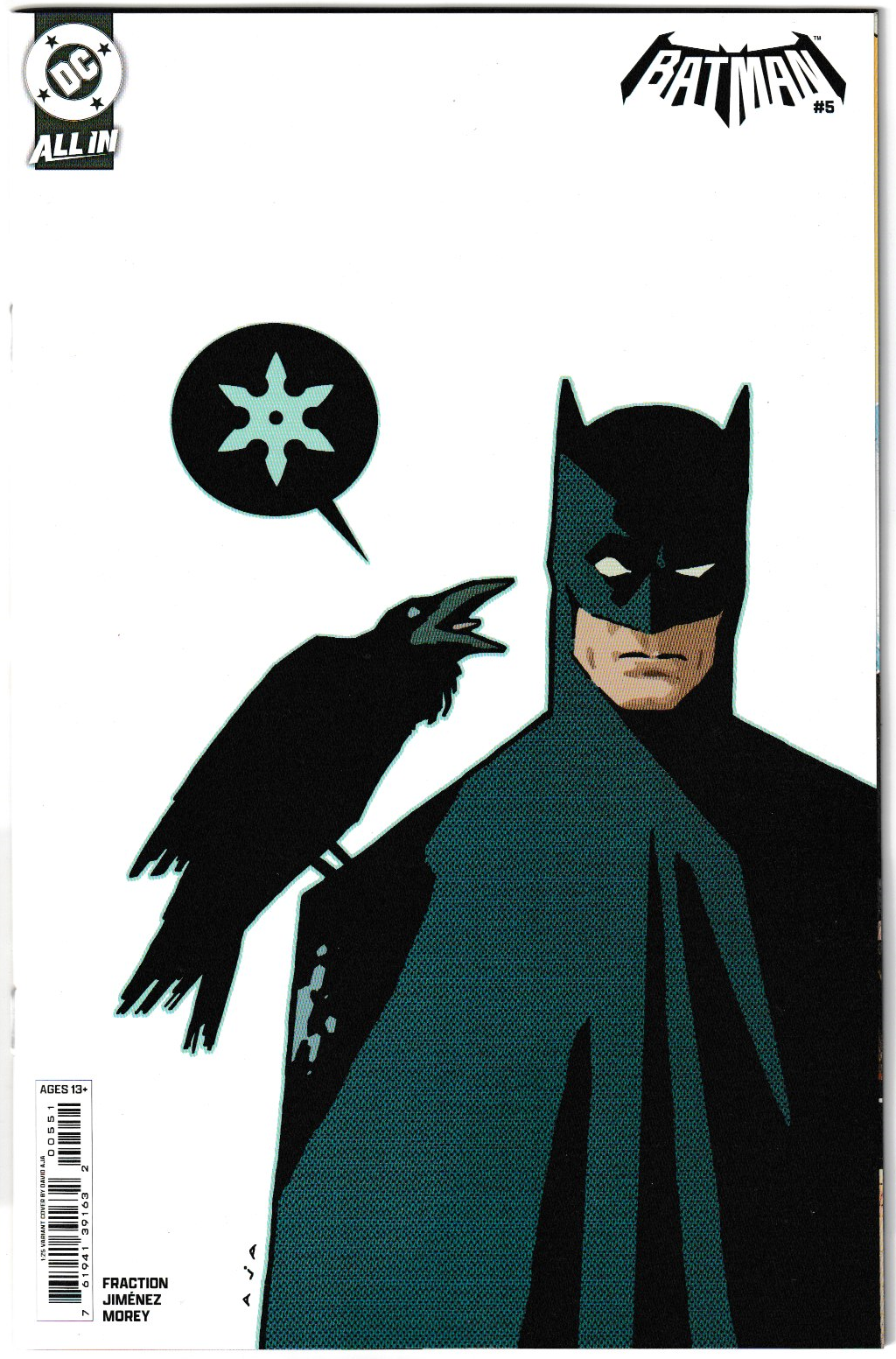Batman #5 Cover I (1:25 David Aja) 1st Print DC Comics 2025