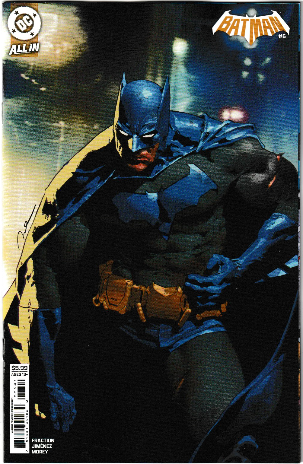 BATMAN #6 CVR D GERALD PAREL CARD STOCK VAR (1st Print)