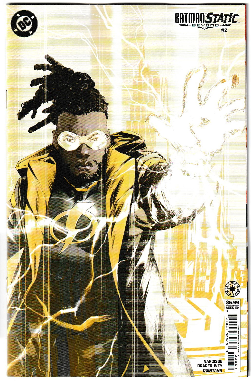 BATMAN STATIC BEYOND #2 (OF 6) CVR B DUSTIN NGUYEN CARD STOCK VAR 1st Print