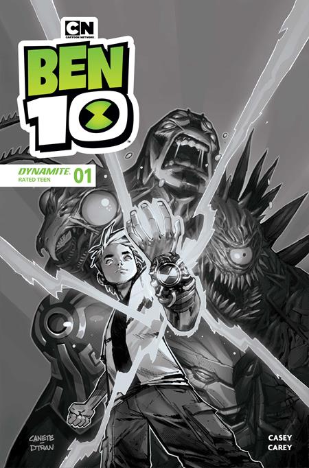 BEN 10 #1 CVR J INC 1:10 ERIC CANETE LINE ART VAR (1st Print) [4 Book Bundle]