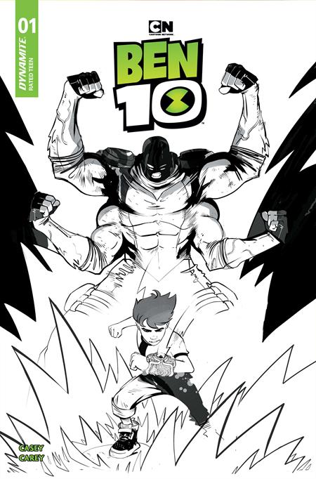 BEN 10 #1 CVR K INC 1:15 SEBASTIAN PIRIZ LINE ART VAR (1st Print) [4 Book Bundle]