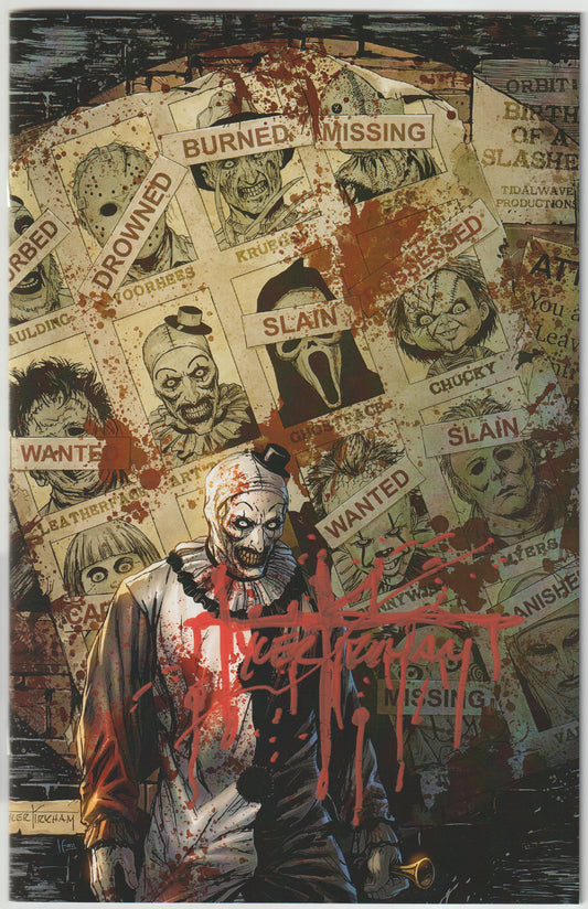Birth of a Slasher #1 Tyler Kirkham X-Men 141 Homage Art the Clown Bloody Cover Limited to 100 [SIGNED BY TYLER KIRKHAM] (BLOOD SIGNATURE)