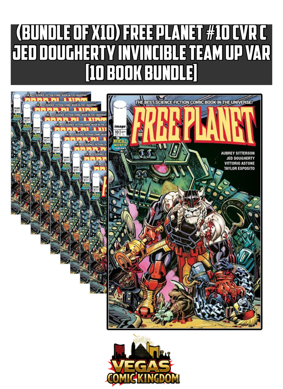 FREE PLANET #10 CVR C JED DOUGHERTY INVINCIBLE TEAM UP VAR [10 Book Bundle]