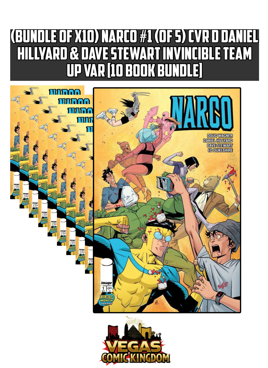 NARCO #1 (OF 5) CVR D DANIEL HILLYARD & DAVE STEWART INVINCIBLE TEAM UP VAR [10 Book Bundle]