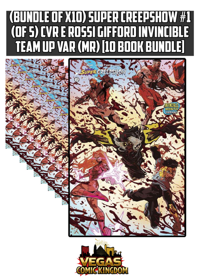 SUPER CREEPSHOW #1 (OF 5) CVR E ROSSI GIFFORD INVINCIBLE TEAM UP VAR (MR) [10 Book Bundle]