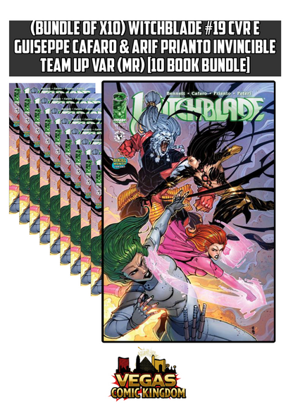 WITCHBLADE #19 CVR E GUISEPPE CAFARO & ARIF PRIANTO INVINCIBLE TEAM UP VAR (MR) [10 Book Bundle]