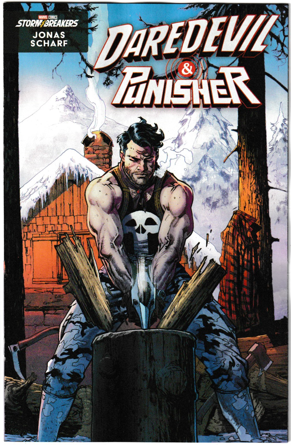 DAREDEVIL/PUNISHER: THE DEVIL'S TRIGGER #2 JONAS SCHARF WINTER BREAK VARIANT