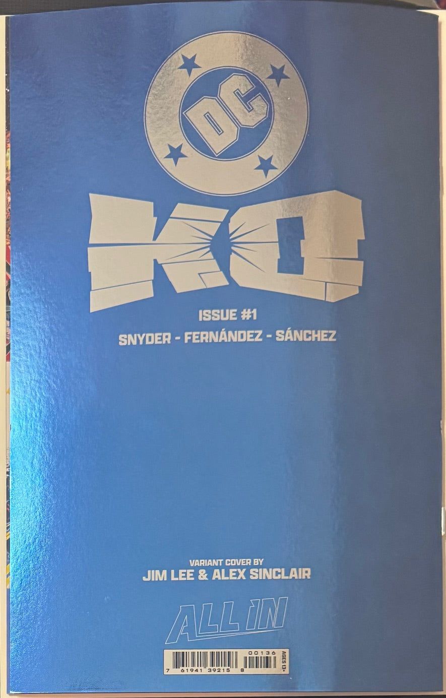 DC K.O. #1 (OF 5) Cover B Jim Lee Foil Variant (DC Comics 2025) (Blind Bag Foil Variant)