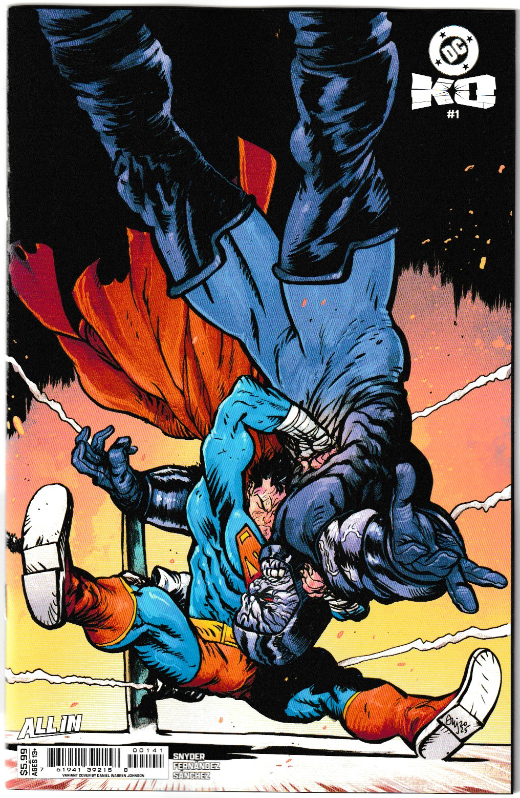 DC K.O. #1 (OF 5) Cover C Daniel Warren Johnson Card stock Variant (DC Comics 2025)