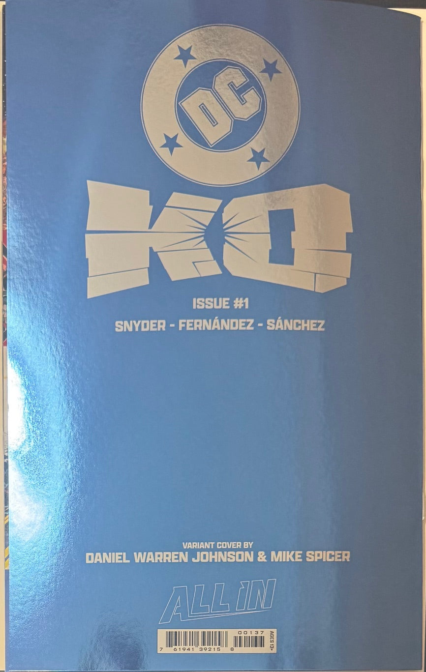 DC K.O. #1 (OF 5) Cover C Daniel Warren Johnson Foil Variant (DC Comics 2025) (Blind Bag Foil Variant)