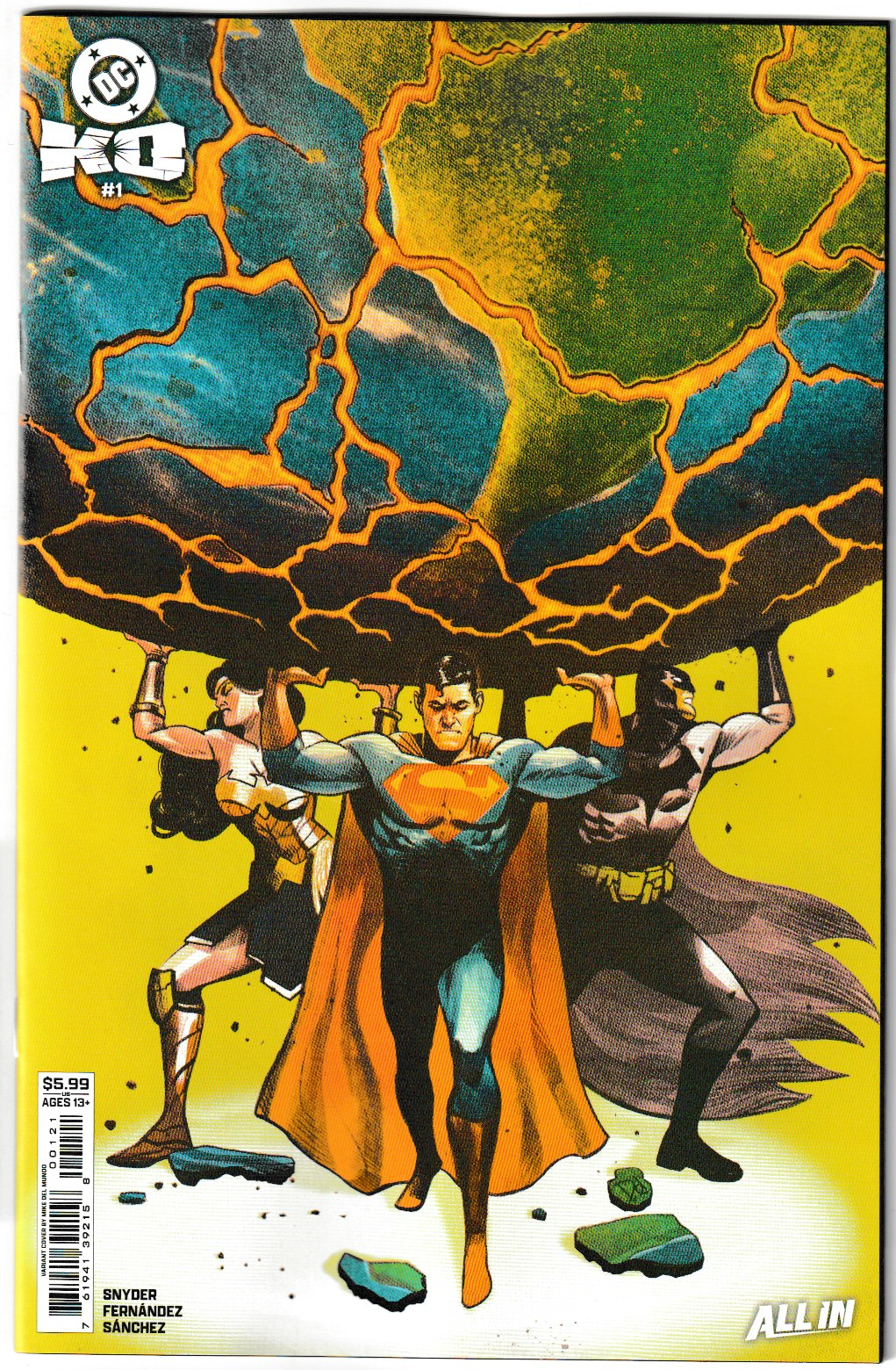 DC K.O. #1 (OF 5) Cover F Mike Del Mundo Card stock Variant (DC Comics 2025)