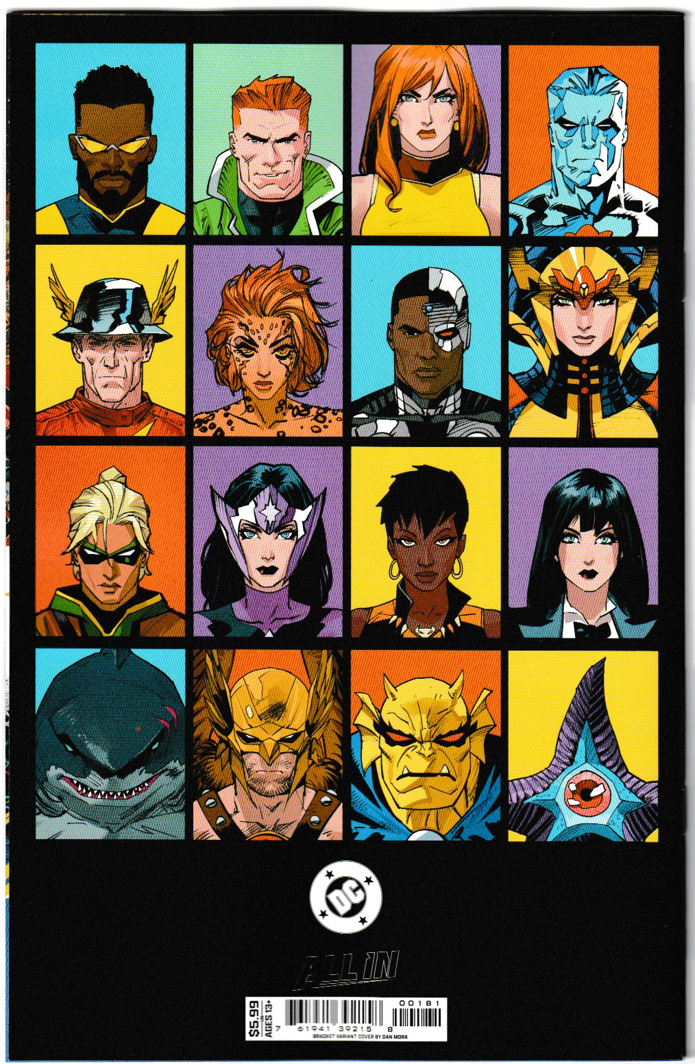 DC K.O. #1 (OF 5) Cover H Dan Mora Bracket Wraparound Card stock Variant (DC Comics 2025)