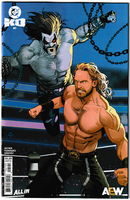 DC K.O. #1 (OF 5) Cover K Dan Mora Hangman Adam Page AEW Cameo Card stock Variant (DC Comics 2025)