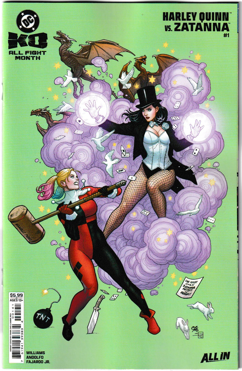 DC K.O. Harley Quinn vs. Zatanna #1 (One Shot) Cvr B (Frank Cho) DC Comics 2025