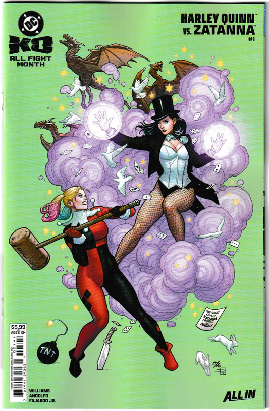 DC K.O. Harley Quinn vs. Zatanna #1 (One Shot) Cvr B (Frank Cho) DC Comics 2025